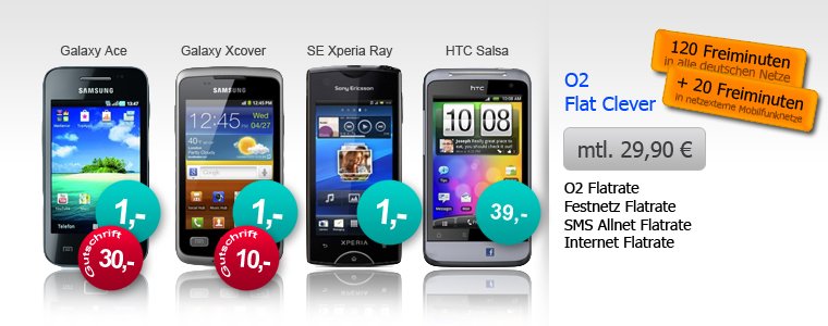 Top Smartphones mit D1 Flat smart